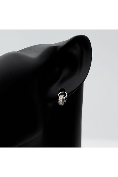 ElectraStore Connected Silver Earrings