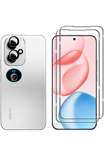 Rivor Honor 400 Uyumlu Ekran Koruyucu 9D Cam +Kamera Koruyucu Çizilme Önleyic...