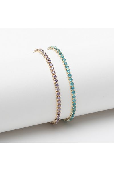ElectraStore Set of 2 Maya Tennis Bracelets