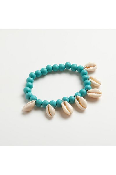 ElectraStore Turquoise Bracelet With Natural Shells