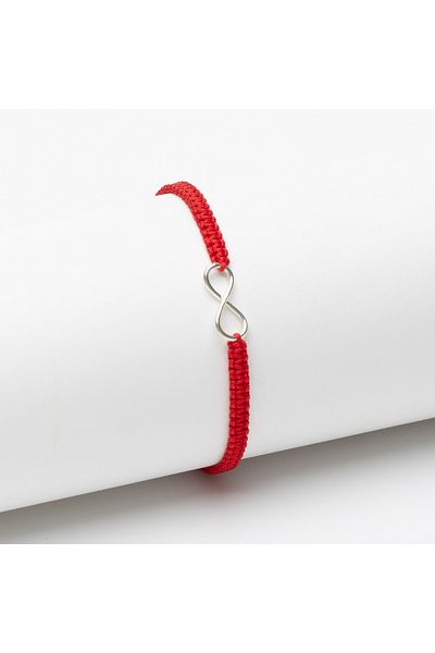 ElectraStore Handmade Silver Infinity Adjustable Bracelet