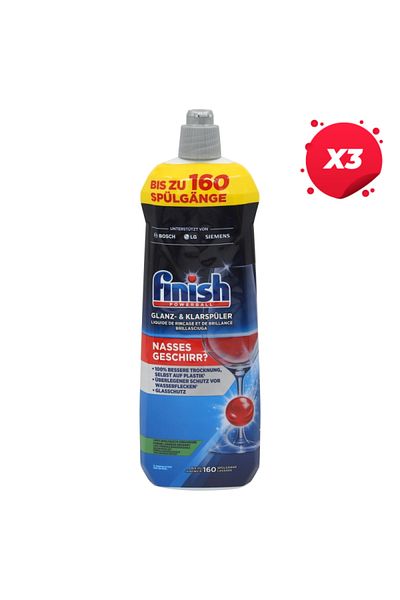 Finish X3 - RINSE SOLUTION 800ML DISHWASHER