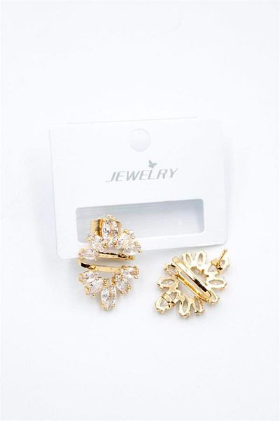 Alray Jewelled Earrings - Gold