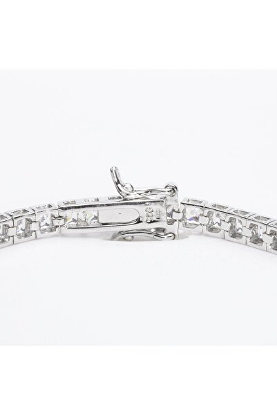 ElectraStore Solid 925 SILVER Tennis Bracelet