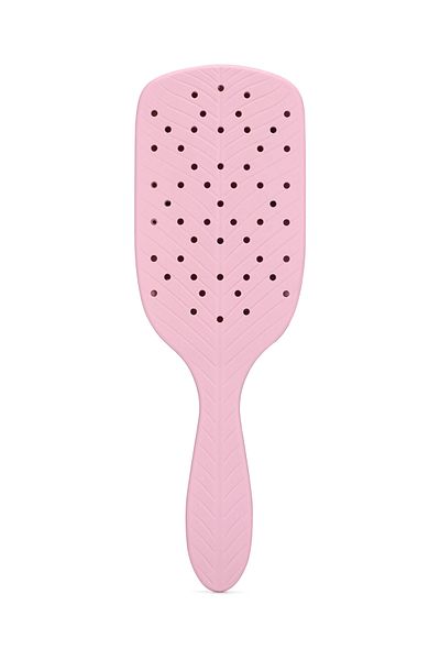 Wet Brush فرشاة شعر واسعة من Go Green Paddle Detangler للشعر ذو الخصلات السميكة باللون الوردي
