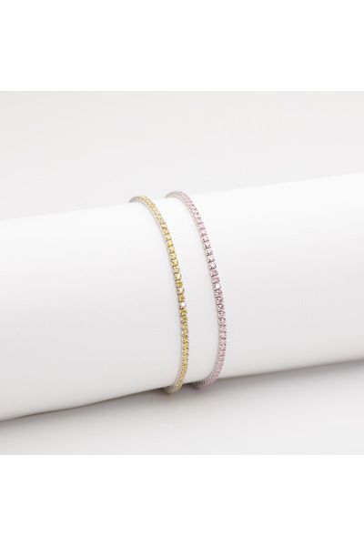 ElectraStore Lolita Silver Tennis Bracelet Set