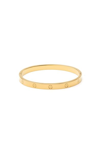 ElectraStore Love Gold Plated Bracelet and Ring Set