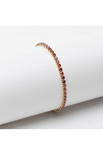 ElectraStore Ruby Red Tennis Bracelet