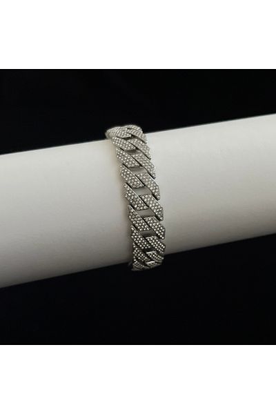ElectraStore Unisex Cuban Diamond Bracelet