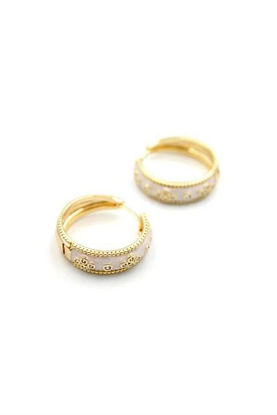 Alray Mineli Vc Clover Earrings - White
