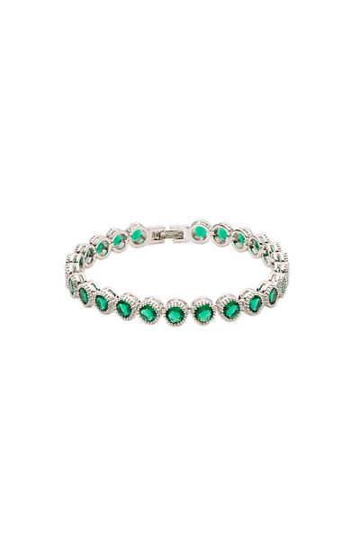 ElectraStore Emerald Splendor Tennis Bracelet