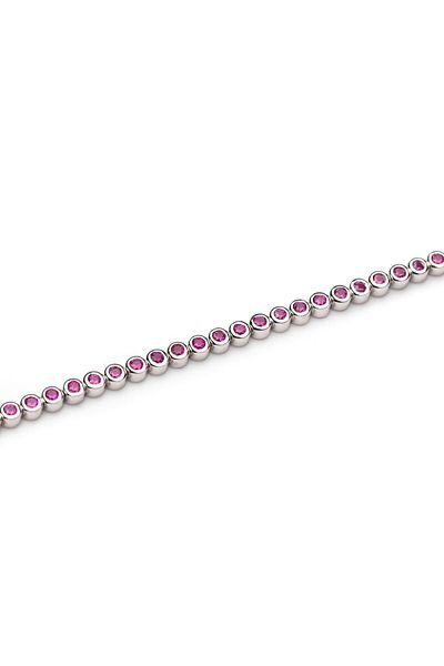 ElectraStore Amethyst Tennis Bracelet Made of 925 SILVER