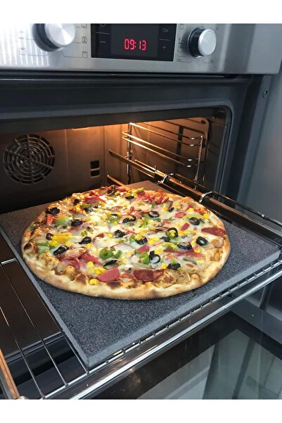 Genel Markalar Doğal Bazalt Fırın Pişirme & Pizza Taşı - Kare (30x30cm),fırın...