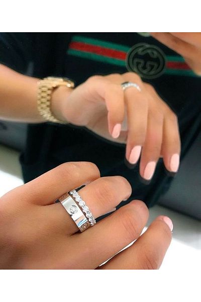 ElectraStore Love Silver Ring