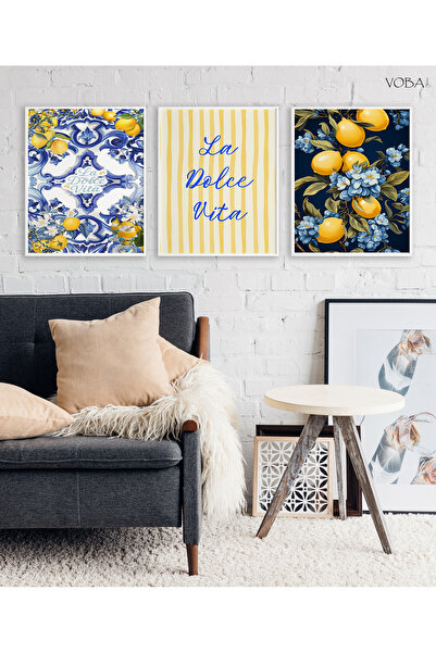 VOBA STORE Set de masă din MDF Dolce Vita din 3 piese