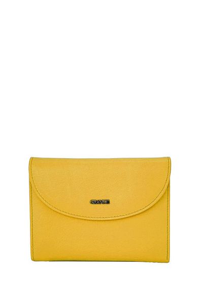Grande Genuine Leather Women's Wallet Yellow 3206