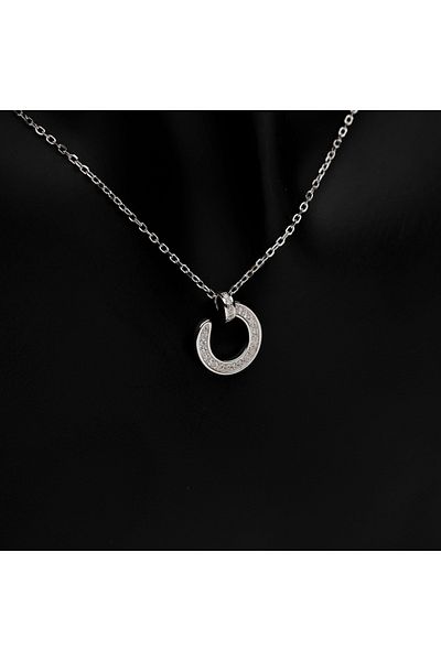 ElectraStore Silver Nail Necklace