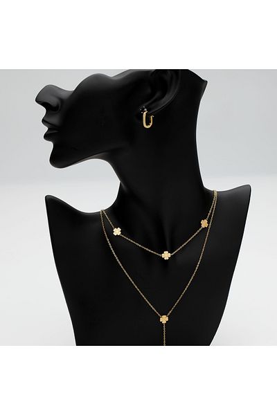 ElectraStore Four Leaf Clover Necklace