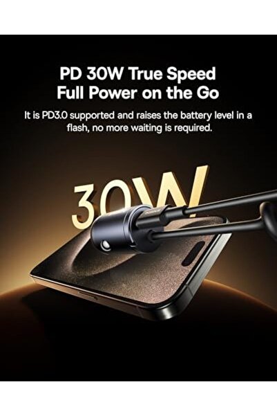 Baseus شاحن سيارة ميني سي سي تايني ستار 30 وات