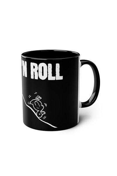 DUBLEMETRE Rock'N Roll Themed Printed Mug