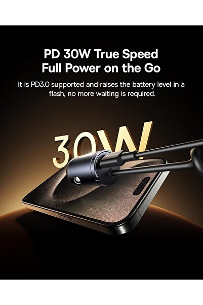 Baseus شاحن سيارة ميني سي سي تايني ستار 30 وات