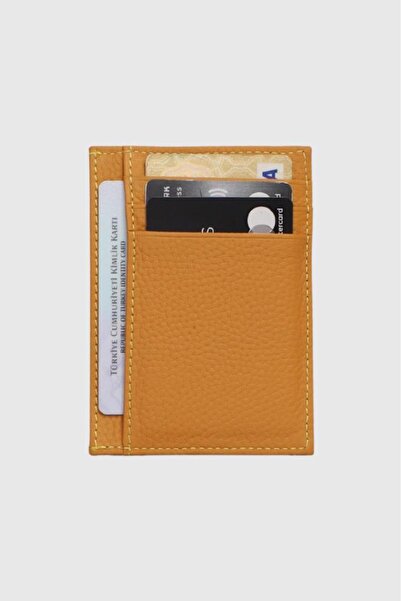 Grande Genuine Leather Men's Card Holder Yellow 750