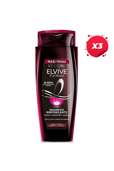 L'oreal X3 - LOREAL ELVIVE (ELSEVE) SAMPON 700ML FULL RESIST