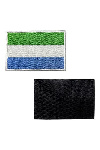Ex Patch Patch broderie steagul Sierra Leone - 8x5 cm