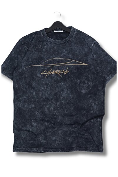 Fuddy Moda تي شيرت Cybercab مكتوب قابل للغسل للجنسين، تي شيرت ريترو كبير الحج...