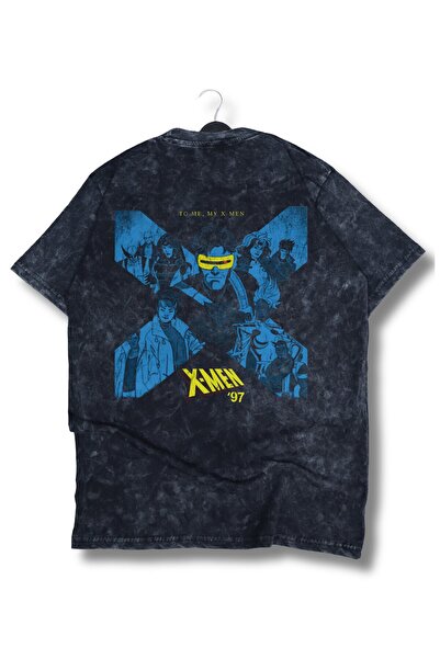 Fuddy Moda تي شيرت قابل للغسل مطبوع عليه To Me My X-Men 97 للجنسين، تي شيرت ريترو بطابع Mar vel كبير الحجم