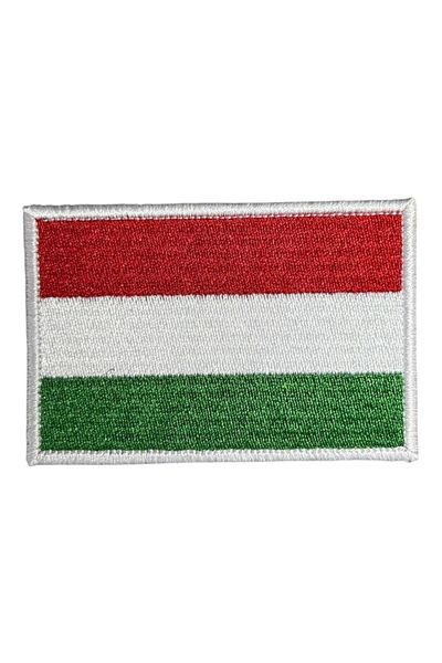 Ex Patch Patch de broderie cu steagul maghiară - 8x5 cm