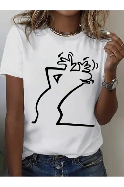 CLASİVA Summer Season Product Stylish Modern Design Printed Unisex Oversize C...