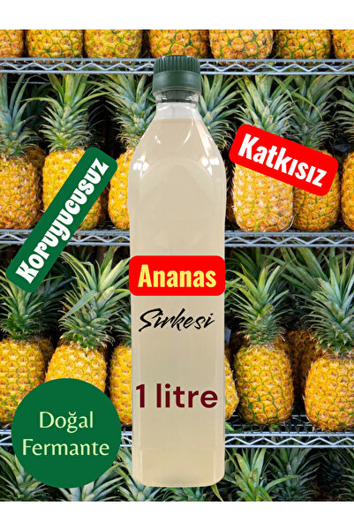 Kral Yöresel Ürünler Doğal Fermantasyon Ananas Sirkesi 1 litre pet ambalaj