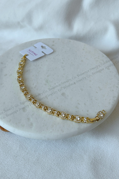 Bessence Jewelry Co Xuping Oval Zirkon Taşlı Çelik Bileklik