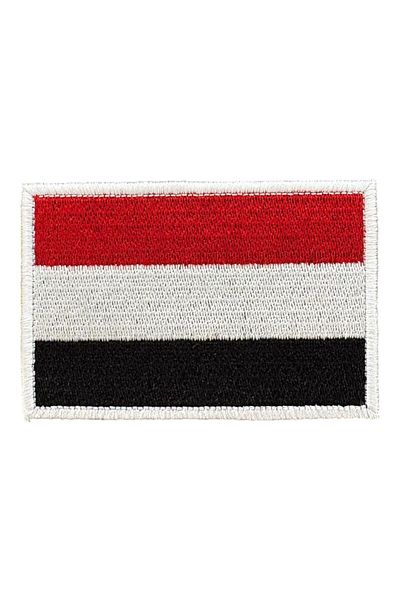 Ex Patch Patch de broderie cu steagul Yemenului - 8x5 cm