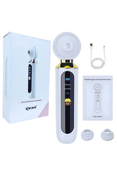 KleVero Professional Device for Blackhead Removal with Magnifying Glass and LED Light