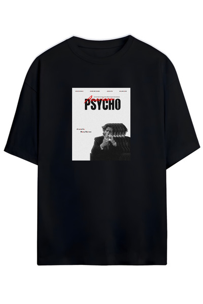 SVART WEAR Tricou unisex din bumbac American Psycho Horror Comedy