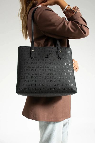 Just Polo Women's Large Size 2 Compartment Handbag Large Tote Bag P344028Mh