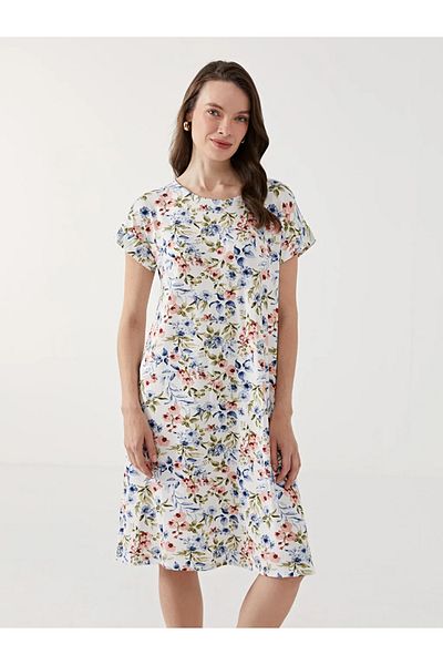 LC Waikiki Lcw grace mixed bicycle collar floral women's dress