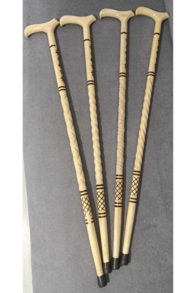 SOFT YENİ SERİ 90 CM DİŞ BUDAK AĞACI İŞLEMELİ BASTON