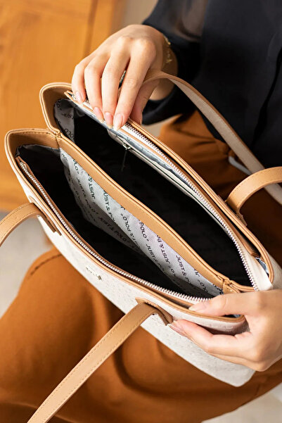 Just Polo Women's Large Size 2 Compartment Handbag Large Tote Bag P344028Mh