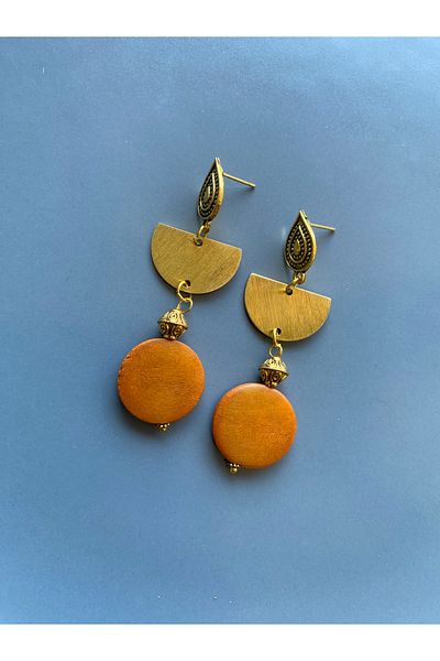 dela otantik Handmade Authentic Dangle Big Earrings - Etntik Bohemian Vintage Gold Color Bijoux Jewelry - Jewelry