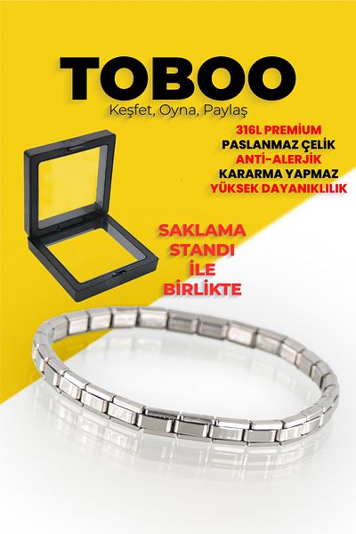 shop Italian Bracelet with Charm with Protection Stand 316L Premium Stainless Steel Anti-Allergic