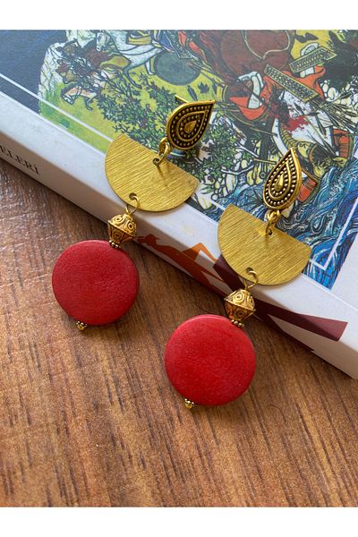 dela otantik Handmade Authentic Dangle Big Earrings - Etntik Bohemian Vintage Gold Color Bijoux Jewelry - Jewelry