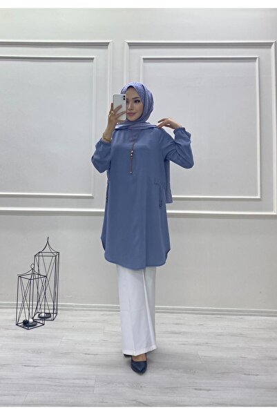 moda acar Ayrobin Fabric Tunic