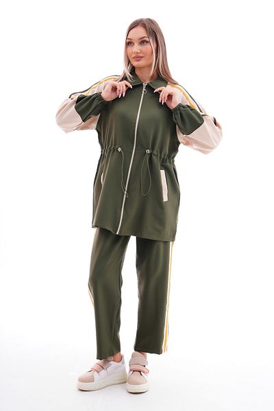 Marvella By Rasha Color Block Sporty Tracksuit