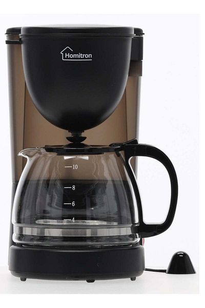 HOMITRON Coffee Maker, 600 W, 1.25 L Glass Jar, Anti-Drip Function, Keep Warm Function, Black
