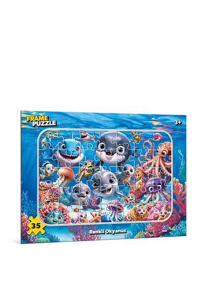 ROUTE Colorful Ocean Children's Puzzle (100 Pieces) 34×48 cm