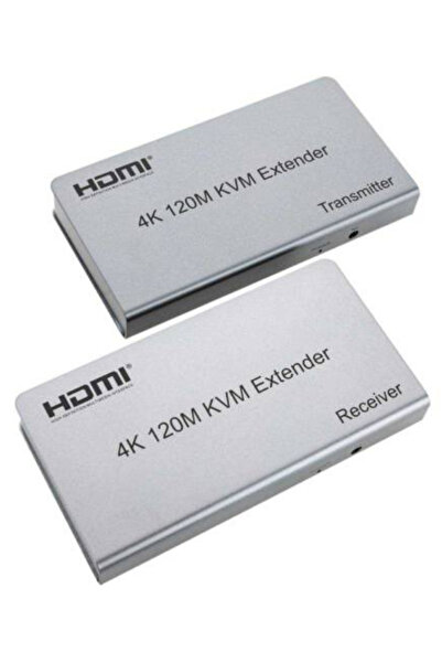 Onetech 120 Metre KVM Extender HDMI Extender Uzatma Adaptörü Cat5 Cat6 Uzatma Aparatı Full HD 4K