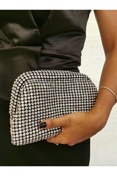 Soave Collection KADIN ABİYE DIAMOND SİYAH ZİNCİR ASKILI DÜĞÜN NİŞAN GECE PAR...